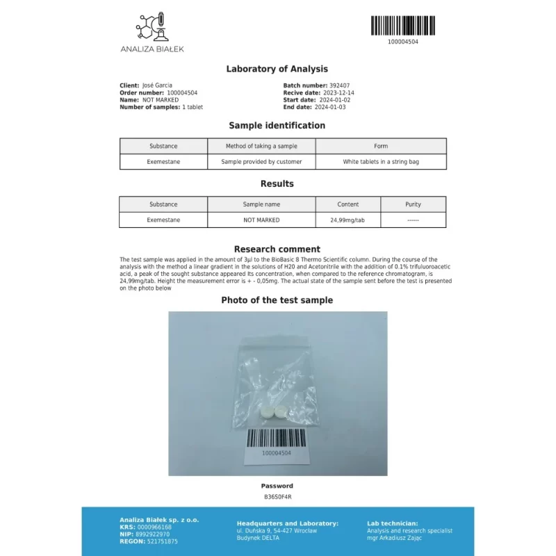 Aromalyn 25 mg (Exemestane) - Image 2