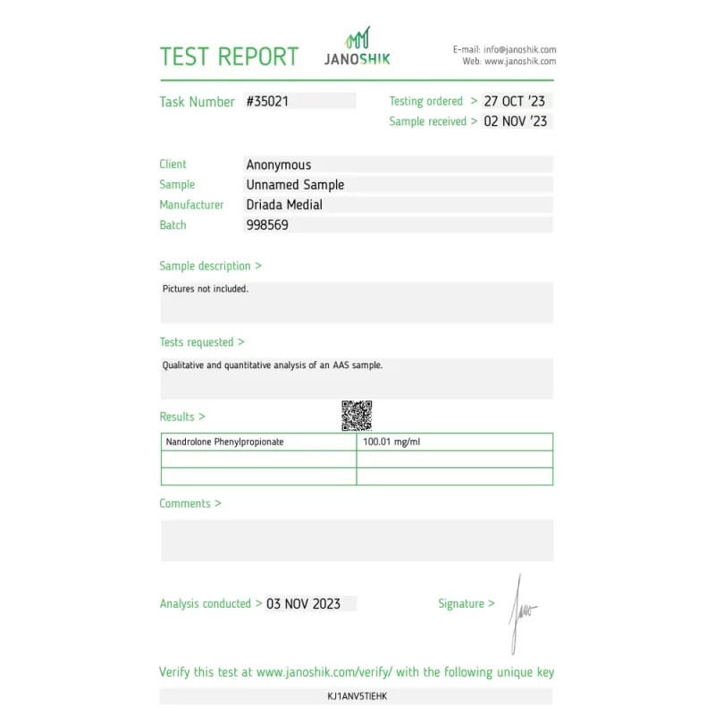 Nanphenylos 100 mg/ml (Nandrolone Phenylpropionate) 10ml vial - Image 4