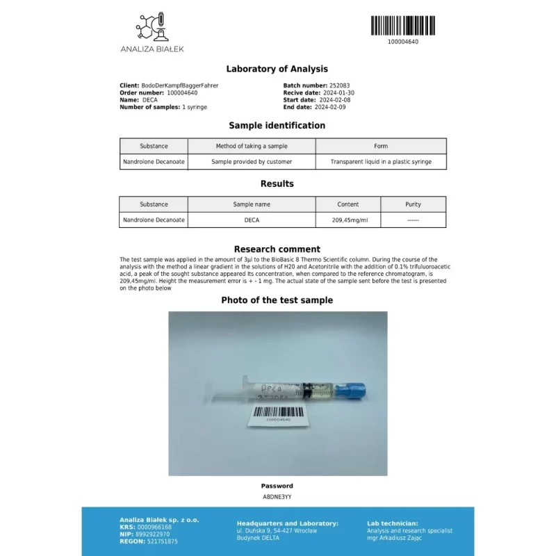 Nandecos 200 mg/ml (Nandrolone Decanoate) 10ml vial - Image 4