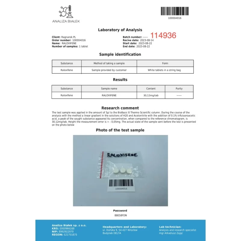 Raloxos 30mg (Raloxifene) - Image 2
