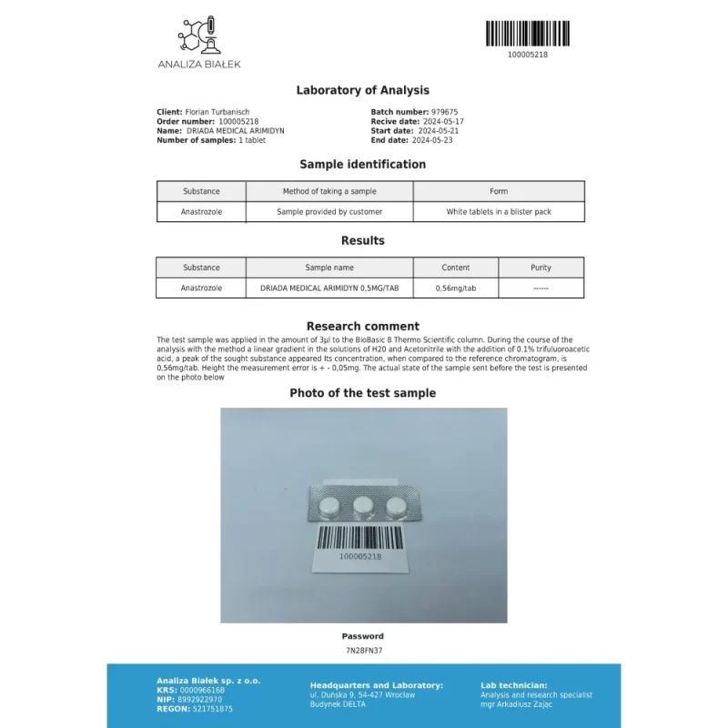 Arimidyn 0.5 mg (Anastrozole) - Image 3
