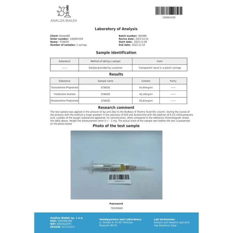 Stakos 150 mg/ml (Cut Stack) 10ml vial - Image 3
