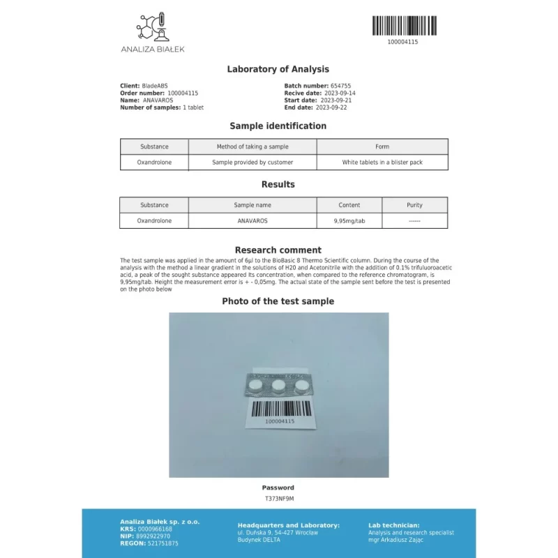 Anavaros 10mg (Oxandrolone) - Image 4