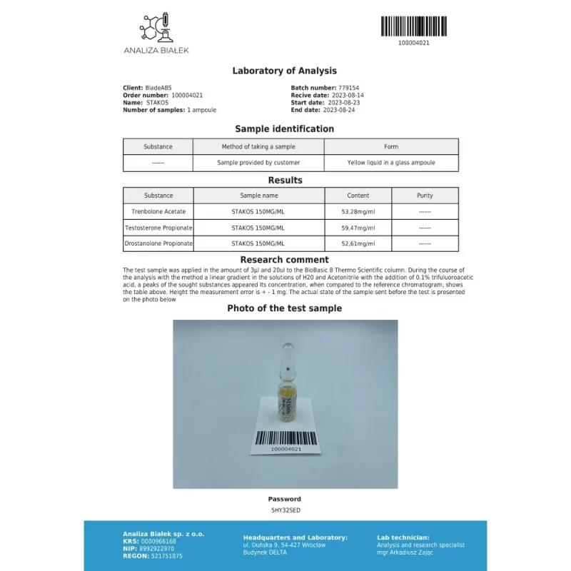 Stakos 150 mg/ml (Cut Stack) 10ml vial - Image 2