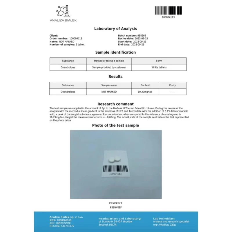 Anavaros 10mg (Oxandrolone) - Image 3