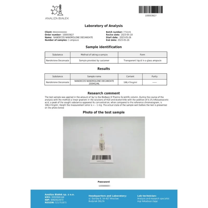 Nandecos 200 mg/ml (Nandrolone Decanoate) 10ml vial - Image 6