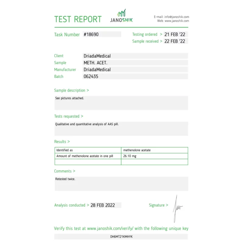 Methacetos 25 mg (Methenolone acetate) - Image 2