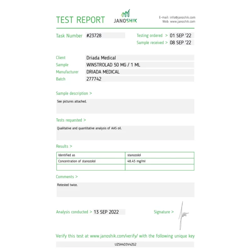 Winstrolad 50 mg/ml (Stanozolol) - Image 2